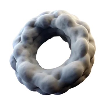 an image of a ring made out of clouds