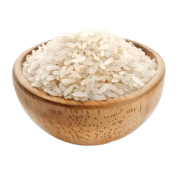 white rice in a wooden bowl
