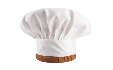 a chef's hat on a white background