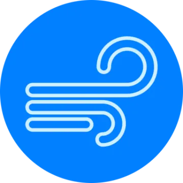 a blue circle with the letter s in it
