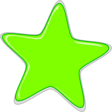 a green star sticker