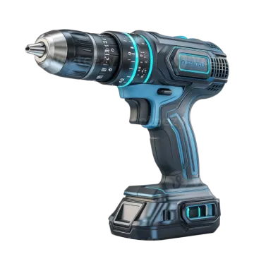 an electric driller on a white background