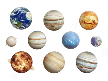 the planets of the solar system