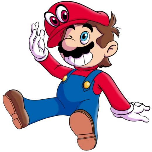 an image of a cartoon mario running