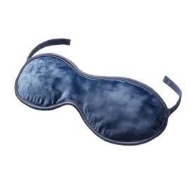a blue eye mask on a white background