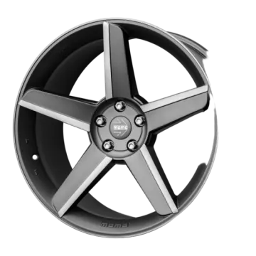 a black wheel on a white background