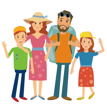 a family standing together