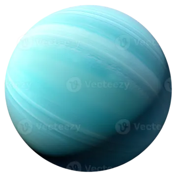 a blue planet on a white background