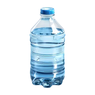 a bottle of water on a white background