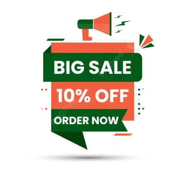 big sale 10 % off