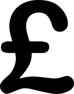 a black and white pound symbol
