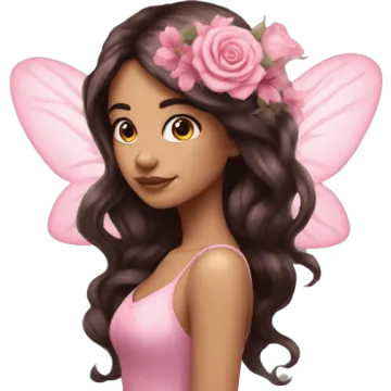 a cute little girl with a pink flower in her hair