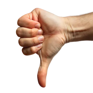 a person's hand with a thumb on it