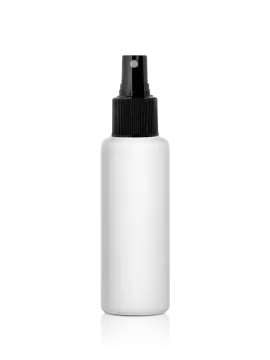 a white spray bottle with a black top