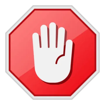 a stop sign with a hand on it