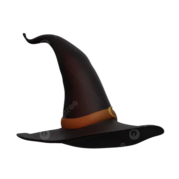 a witch hat on a white background