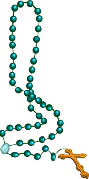 an image of a rosary and a cross