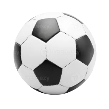 a soccer ball on a white background