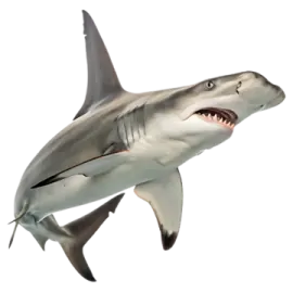 a great white shark with its mouth open