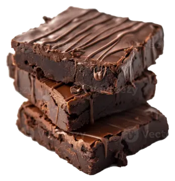 three pieces of chocolate on top of each other pieces