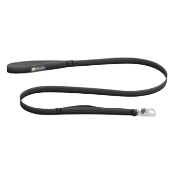 a black leash on a white background