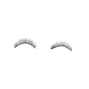 a pair of eyelashes on white background