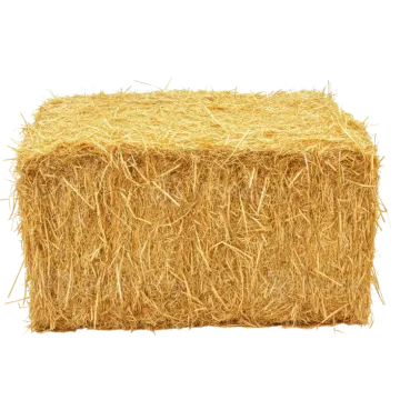 a hay bale on a white background