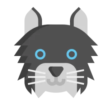 a black and white cat with blue eyes