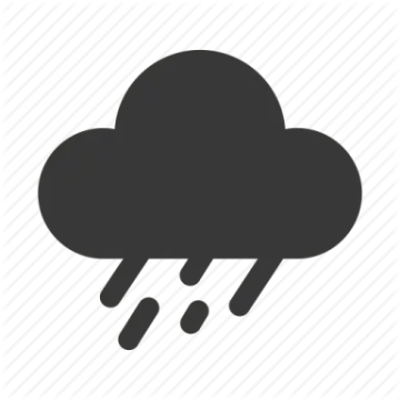 a black and white icon of a cloud