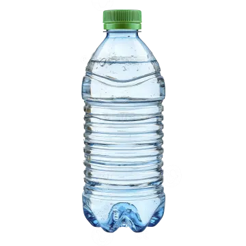 a bottle of water on a white background