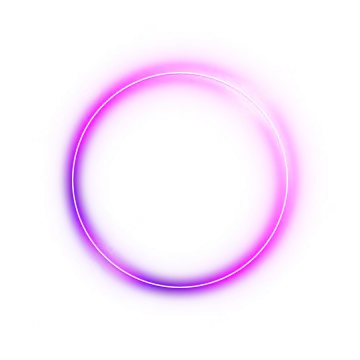 a circle of light on a white background
