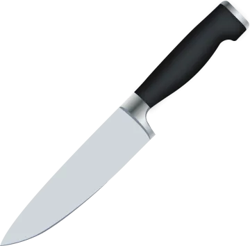 a knife on a white background