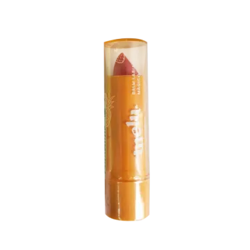 a tube of lip butter with a strawberry on top