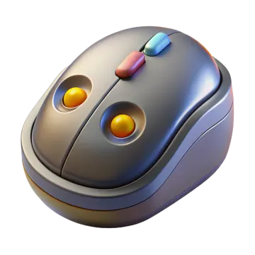 a computer mouse on a white background