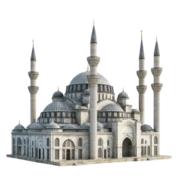 a 3d model of a mosque