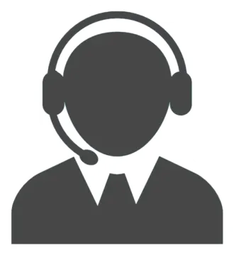 a black and white silhouette of a person wearing headphones