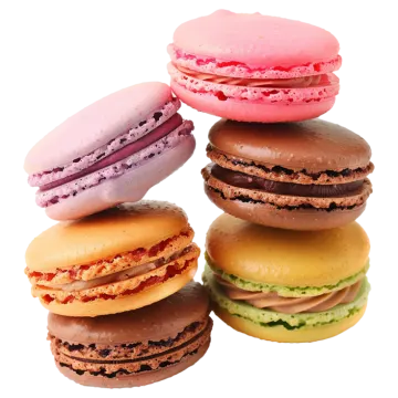 a stack of macaroes