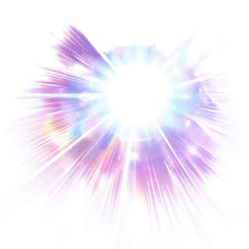 a burst of light on a white background