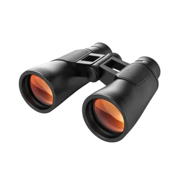 a pair of binoculars on white background