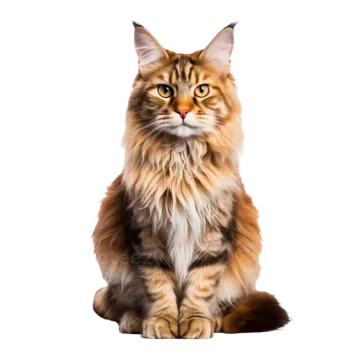 a long haired cat sitting on the floor