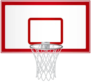 a basketball hoop on a white background