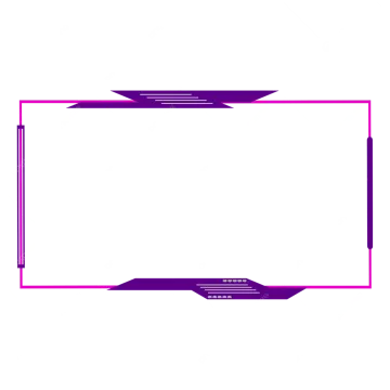 a purple frame on a white background