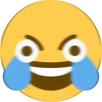 a smiley face with tears on it