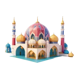 a paper model of a mosque