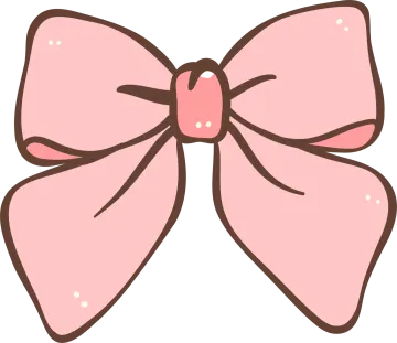 a pink bow clipart