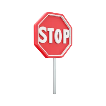 a red stop sign on a white background