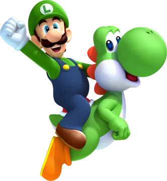 person and person from the mario bros video game