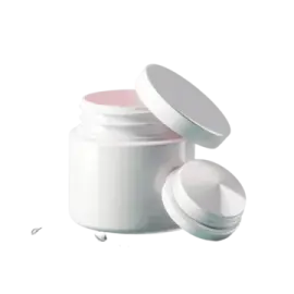 a white container with a lid on it
