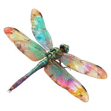 a colorful dragon on a white background