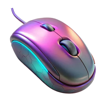a computer mouse on a white background